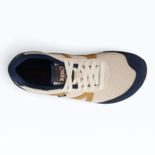 Xero Shoes Barefoot Sneakers Wynn (flexible sole, wide toe box) beige/navy blue men's