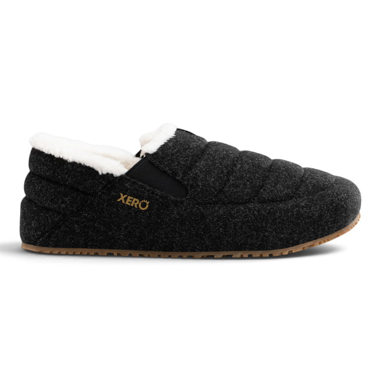 Xero Shoes Pagosa Cozy Slippers (Synthetic Wool, Warm) Asphalt Grey Men