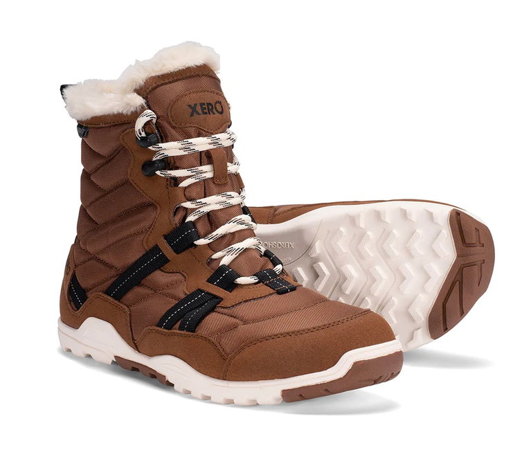 Xero Shoes Minimal-Winterstiefel Alpine Snow Boot (warm, wasserdicht, gefüttert) braun Damen