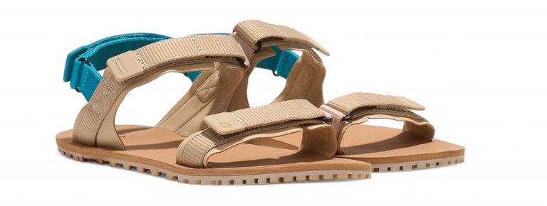 Xero Shoes Sandale D-Trail beigebraun/blau Damen
