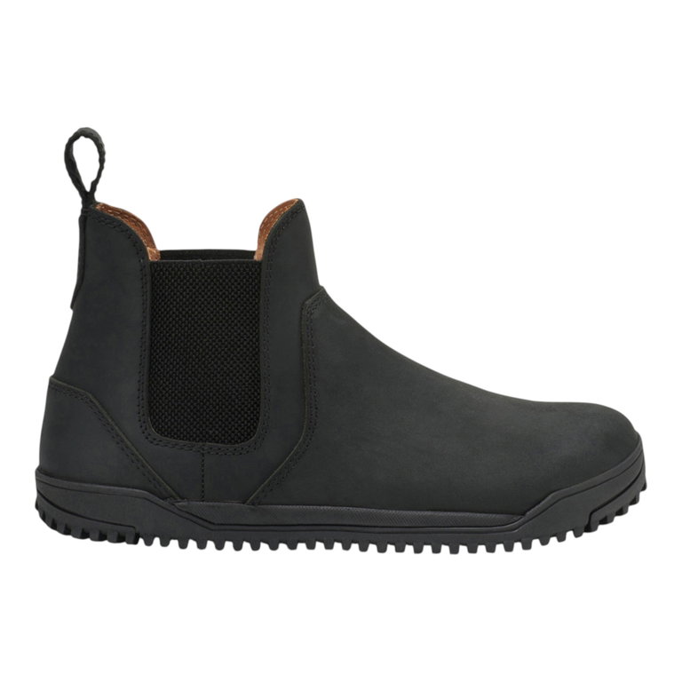 Xero Shoes Minimal-Stiefel Ridgeway Chelsea (Vollnarbenleder, leicht) schwarz Damen