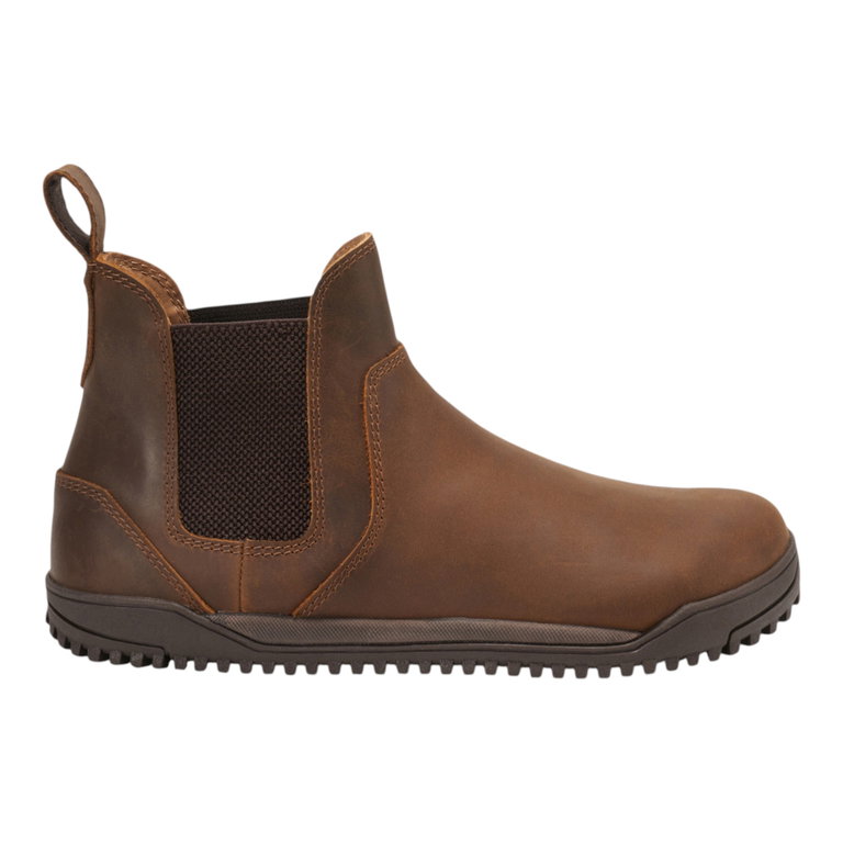 Xero Shoes Minimal-Stiefel Ridgeway Chelsea (Vollnarbenleder, leicht) braun Damen