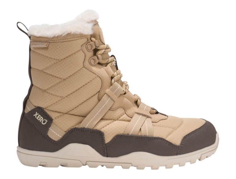 Xero Shoes Minimal-Winterstiefel Alpine Snow Boot (warm, wasserdicht, gefüttert) beige/cream Damen