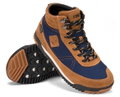Xero Shoes Minimal-Wanderschuhe Ridgeway (wasserdicht, leicht) braun/navyblau Herren