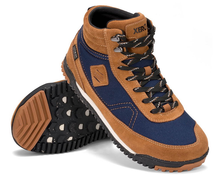 Xero Shoes Minimal-Wanderschuhe Ridgeway (wasserdicht, leicht) braun/navyblau Herren