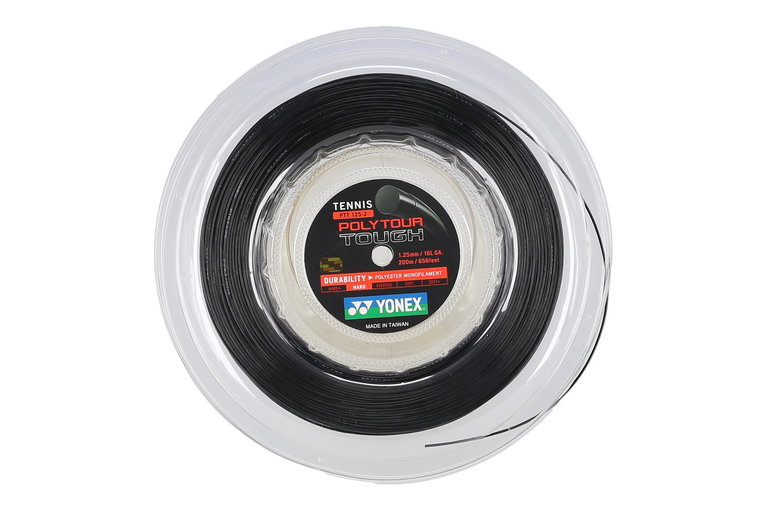 Yonex Tennis String Poly Tour Tough 1.25 (Durability) black 200m roll