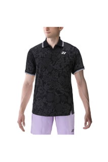 Polo tenisowe Yonex Australian Open czarne męskie