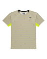 Yonex Sport-Tshirt Crew Neck Tennis Year Round (100% Polyester) 2026 khaki Herren