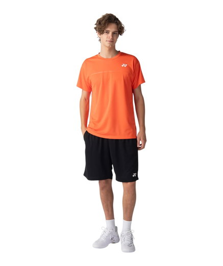 Koszulka sportowa Yonex z okrągłym dekoltem Practice 10728 (100% poliester) 2026 pomarańczowa męska