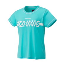 Yonex Sport-Shirt Tennis Print #22 aqua blue Women