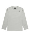 Yonex Tennis-Langarmshirt Practice (100% Polyester) 2026 silbergrau Herren
