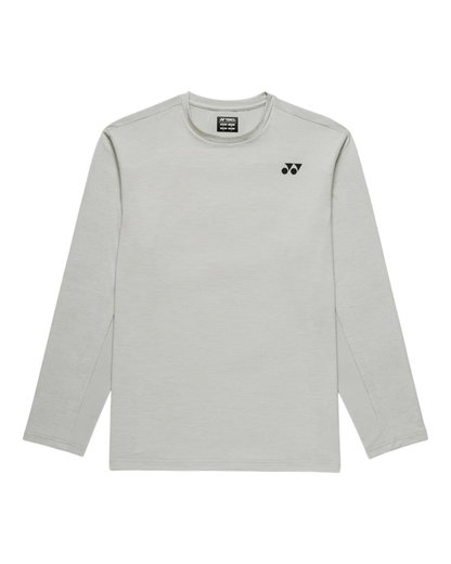 Yonex Tennis-Langarmshirt Practice (100% Polyester) 2026 silbergrau Herren