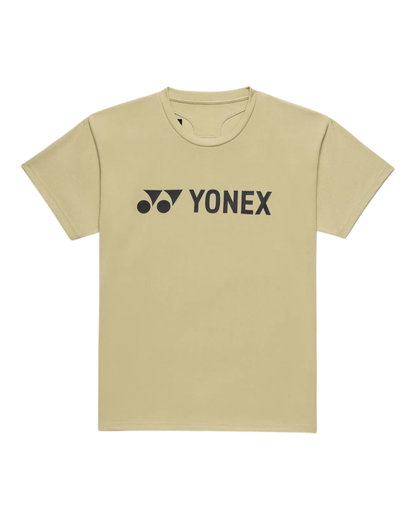 Yonex Sport-Tshirt Practice Logo 16856J (100% Polyester) 2026 khaki Jungen