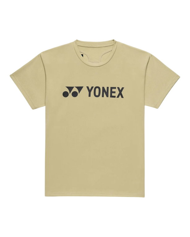 Yonex Sport-Tshirt Practice Logo 16856J (100% Polyester) 2026 khaki Jungen