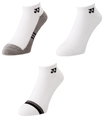 Yonex Sportsocken Sneaker Sport Low Cut 2025 weiss/grau Herren - 3 Paar