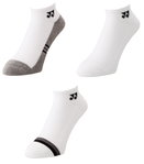 Yonex Sportsocken Sneaker Sport Low Cut 2025 weiss/grau Herren - 3 Paar