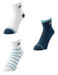 Yonex Sportsocken Quarter 19236 2025 blau/weiss Herren - 3 Paar