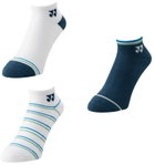 Yonex Sportsocken Sneaker Sport Low Cut 2025 blau/weiss Herren - 3 Paar