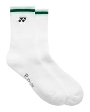 Yonex Sports Sock Crew 19252 Stripe 2026 white/ice blue - 1 pair