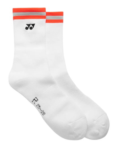 Yonex Sportsocke Crew 19252 Stripe 2026 weiss/orange - 1 Paar