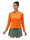 Yonex Tennis-Langarmshirt Crew Neck French Open (Roland Garros) 2024 orange Damen
