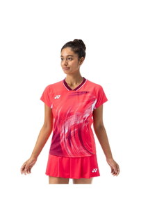 Yonex Badminton Shirt Crew Neck Tournament (Germany) 2024 red ladies