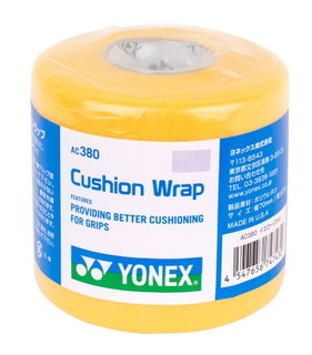 Yonex Cushion Wrap 70mm (Polyurethane für bessere Grip-Dämpfung) gelb 70mm x 30m Rolle