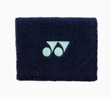 Yonex Wristband with Yonex Logo Centre 10x8cm navy blue/mint single unit