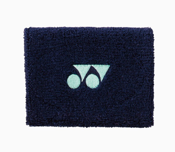 Yonex Schweissband Handgelenk Yonex Logo Mitte 10x8cm navyblau/mint 1er