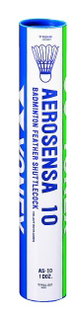 Yonex Badmintonbälle Aerosensa 10 Naturfeder weiss Dose 12er