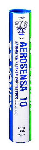 Yonex Badmintonbälle Aerosensa 10 Naturfeder weiss Dose 12er