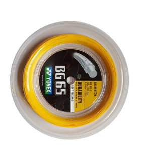 Yonex Badmintonsaite BG 65 0.70mm (Allround+Haltbarkeit) orange 200m Rolle