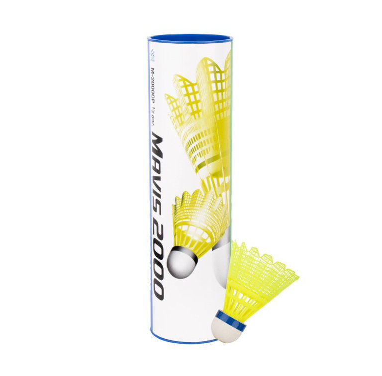 Yonex Badmintonbälle Mavis 2000 Nylon Dose gelb 6er