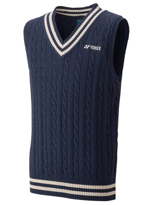 Yonex Weste Sweater mit V-Ausschnitt indigoblau Jungen