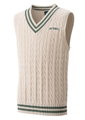 Yonex Weste Sweater mit V-Ausschnitt beige Jungen