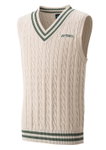 Yonex Weste Sweater mit V-Ausschnitt beige Jungen