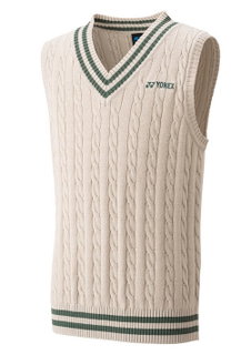 Yonex vest sweater with V-neck beige boys