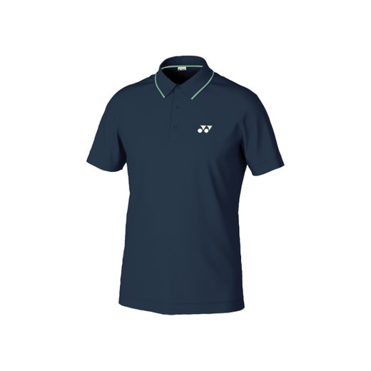 Yonex polo rekreacyjne Pique (mieszanka bawełny) 2025 granatowe męskie