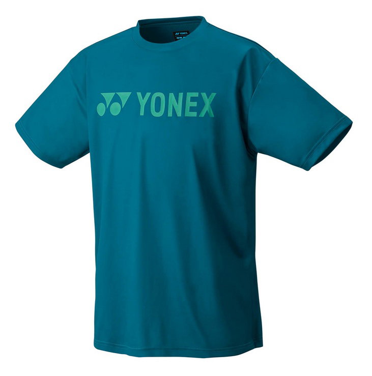 Koszulka sportowa Yonex Practice YJ0046 Duże logo (100% poliester) 2025 niebiesko-zielona dla chłopców