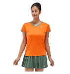Yonex Tennis-Shirt Crew Neck French Open (Roland Garros) 2024 orange Damen