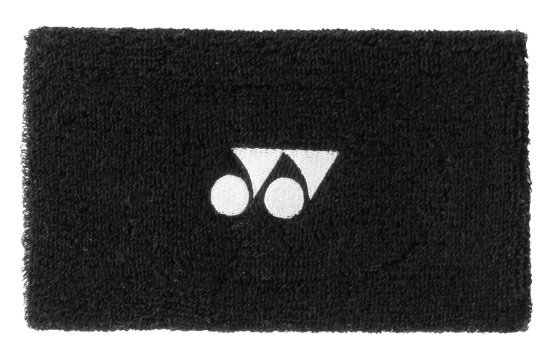 Yonex Schweissband Handgelenk Jumbo Logo Mitte 14x8cm schwarz 1er