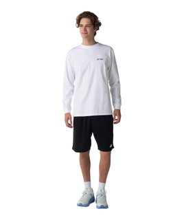 Yonex Langarmshirt Practice (100% Baumwolle) 2026 weiss Herren