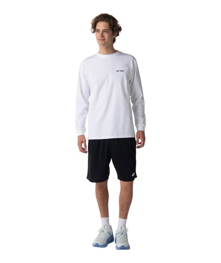 Yonex Langarmshirt Practice (100% Baumwolle) 2026 weiss Herren
