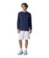Yonex Langarmshirt Practice (100% Baumwolle) 2026 navyblau Herren