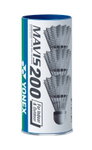 Yonex Badminton Shuttlecocks Mavis 200 Nylon Shuttlecocks White 3-Pack