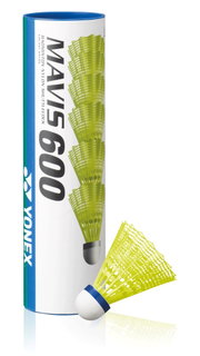Yonex Badmintonbälle Mavis 600 Nylon gelb Dose 6er