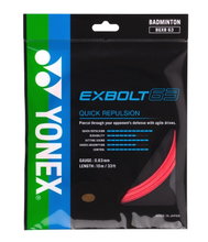 Yonex struna do badmintona Exbolt 63 (kontrola) rubinowa 10m zestaw