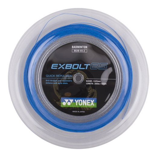 Yonex struna do badmintona Exbolt 65 (kontrola) niebieska 200m rolka