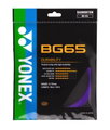 Yonex Badminton String BG65 (Allround + Durability) purple Set 10m