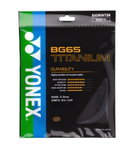 Yonex Badminton String BG 65Ti (Durability + Power) black 10m set